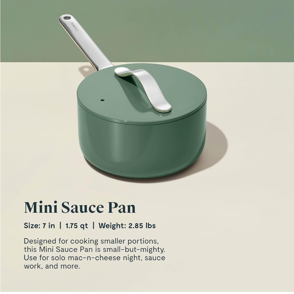Caraway Mini Sauce Pan (1.75 qt) - Sage